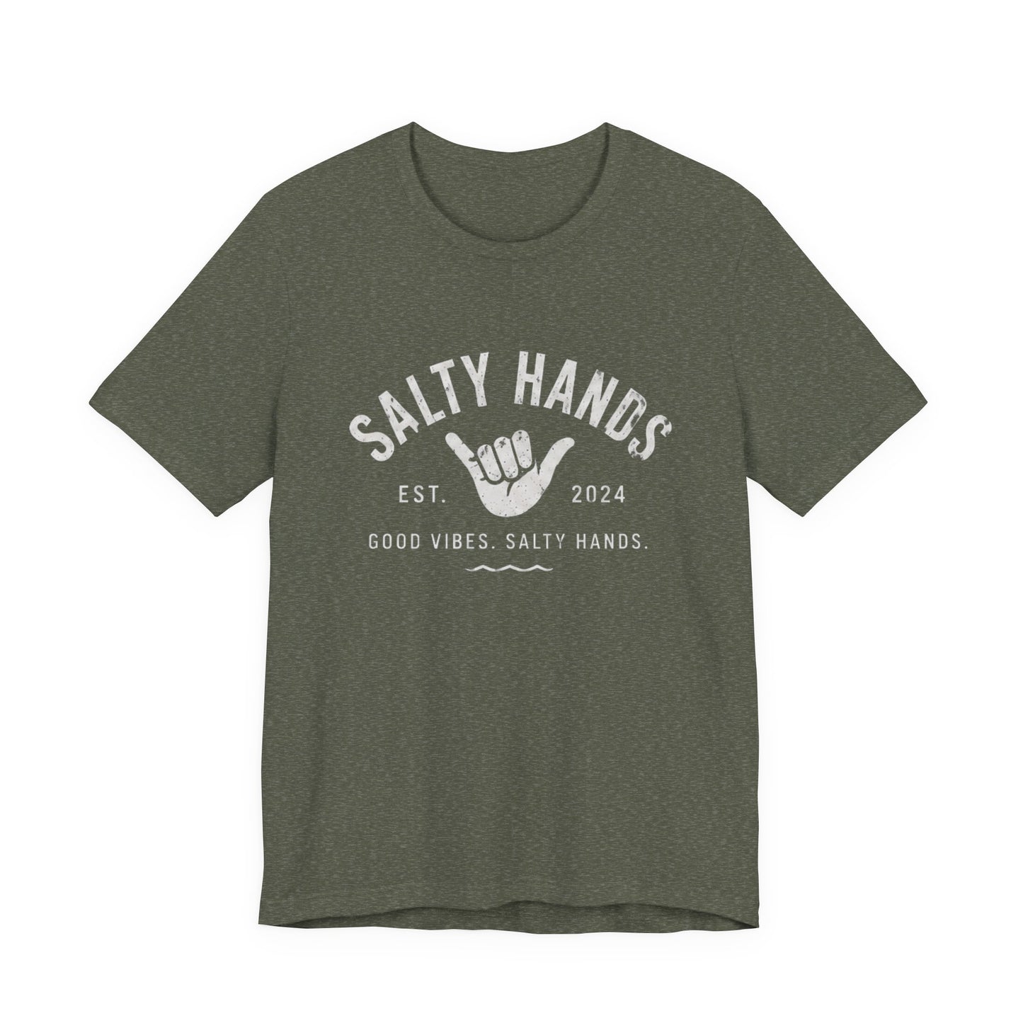 Salty Hands Tee — Good Vibes Surf T‑Shirt
