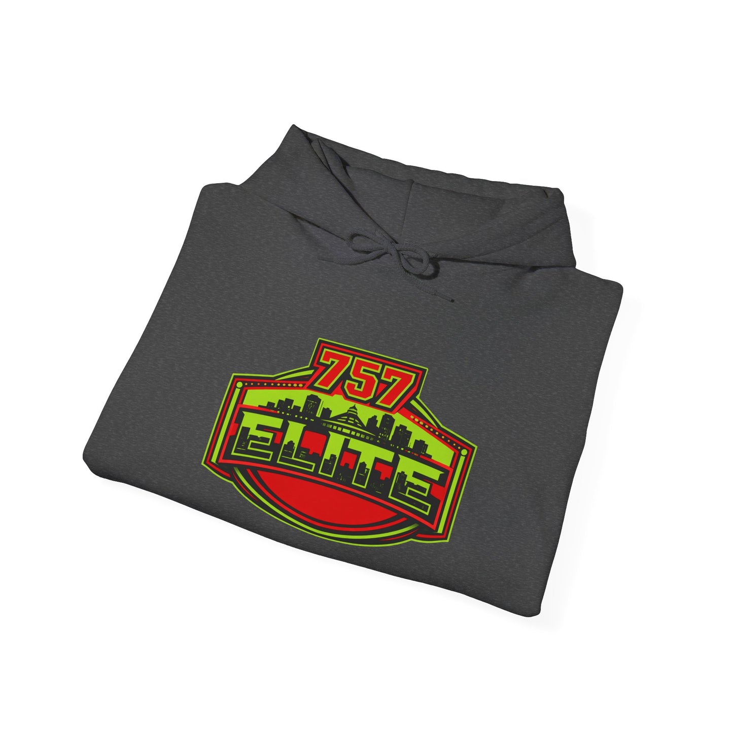 757 Elite Hoodie — Hampton Roads Skyline Logo Pullover