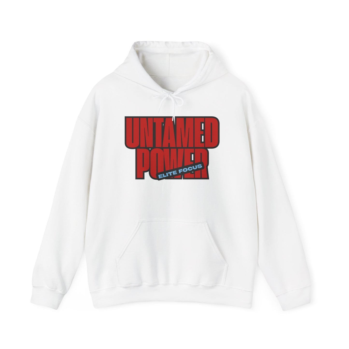 Untamed Power Hoodie — Bold Red 'Untamed Power' Graphic Sweatshirt