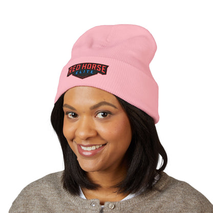 Red Horse Elite Embroidered Cuffed Beanie