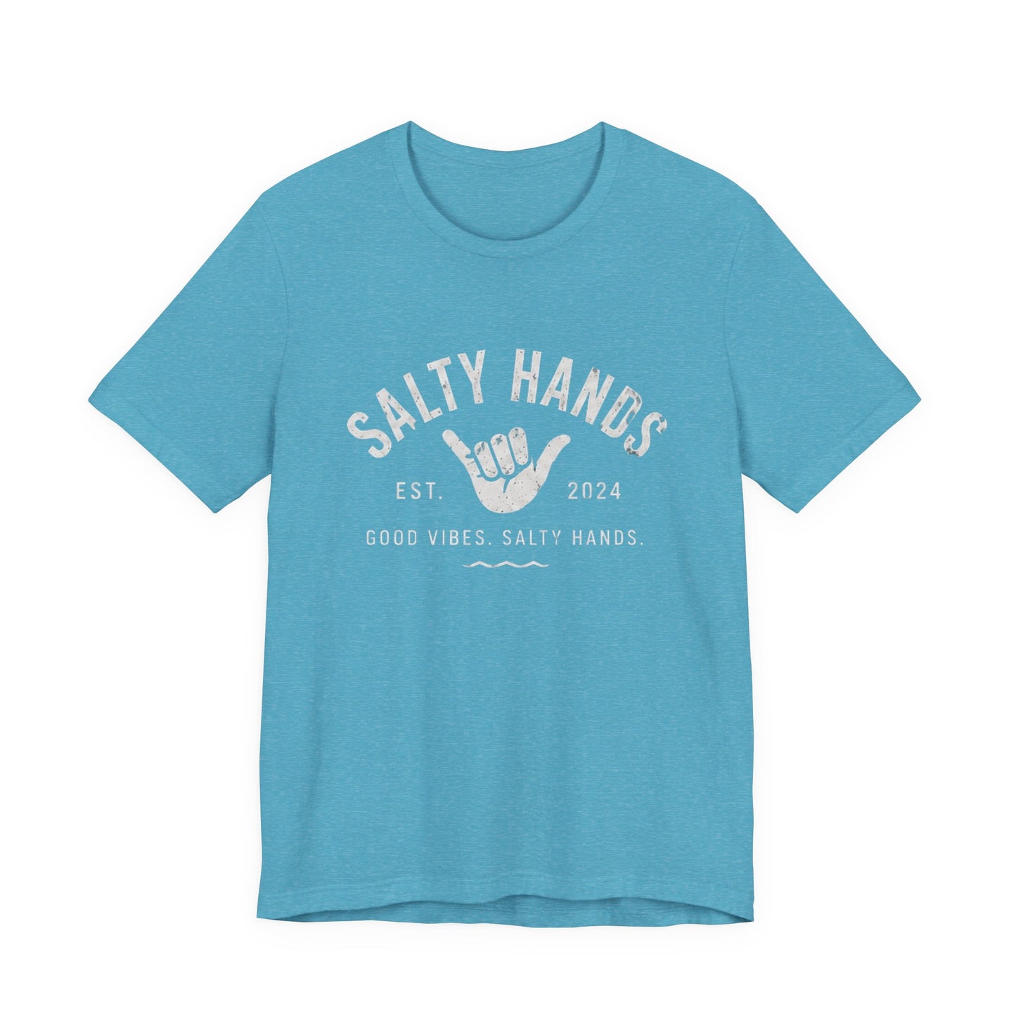 Salty Hands Tee — Good Vibes Surf T‑Shirt