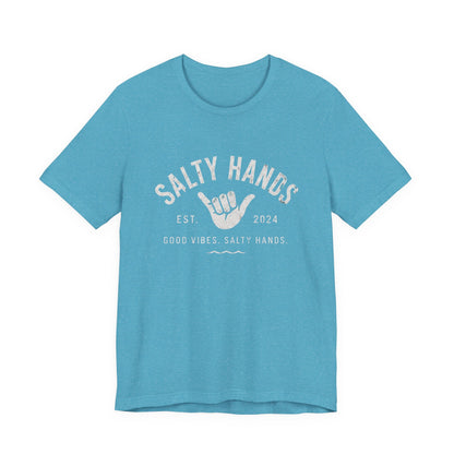 Salty Hands Tee — Good Vibes Surf T‑Shirt