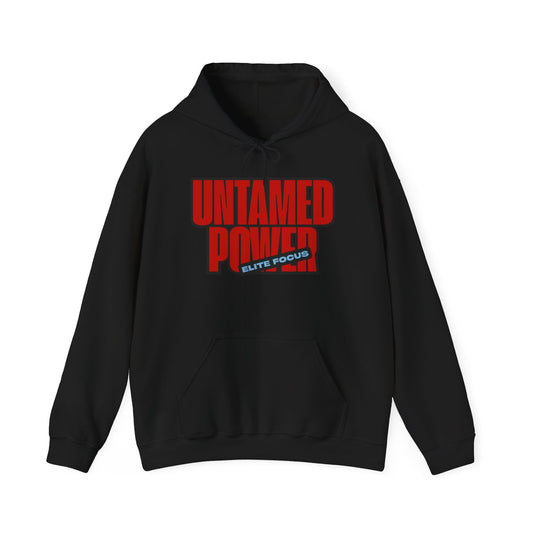Untamed Power Hoodie — Bold Red 'Untamed Power' Graphic Sweatshirt