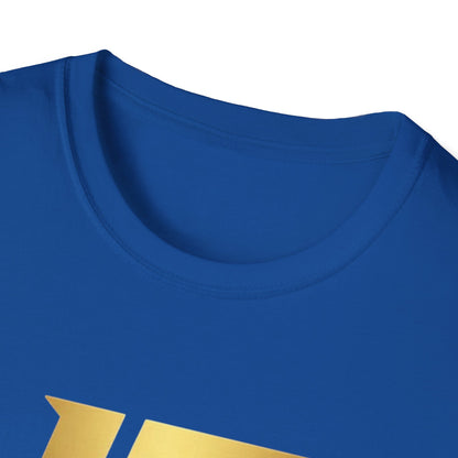 Iron Fit USA T-Shirt — Gold Logo Gym Tee