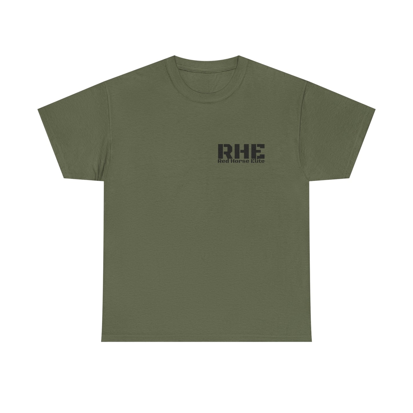 RHE Minimal Logo Tee — Small Chest Print Casual T‑Shirt