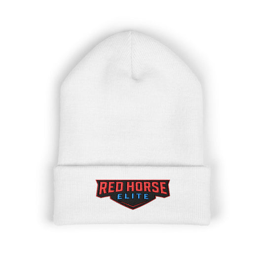 Red Horse Elite Embroidered Cuffed Beanie