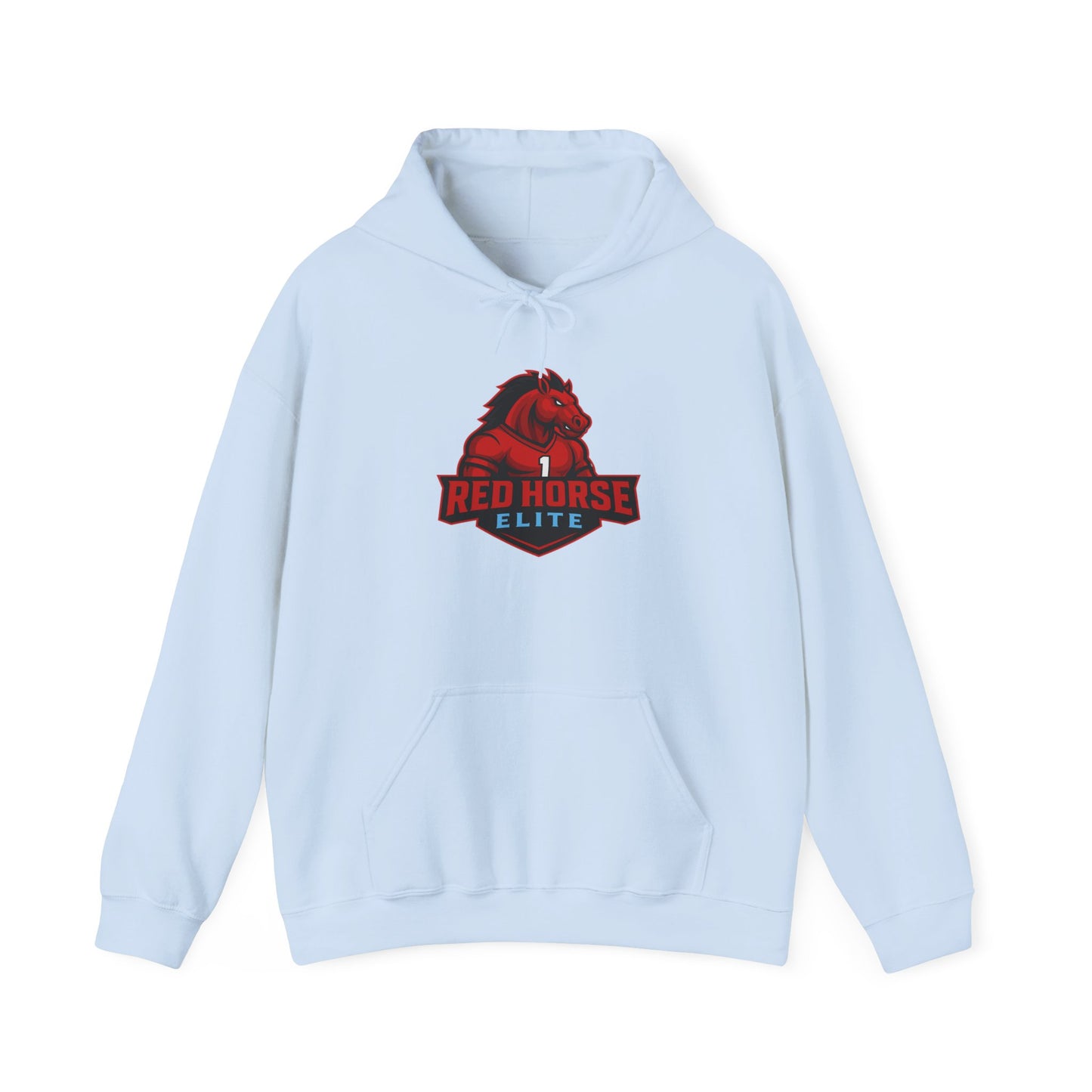 Red Horse Elite Logo Hoodie – Athletic Team Pullover