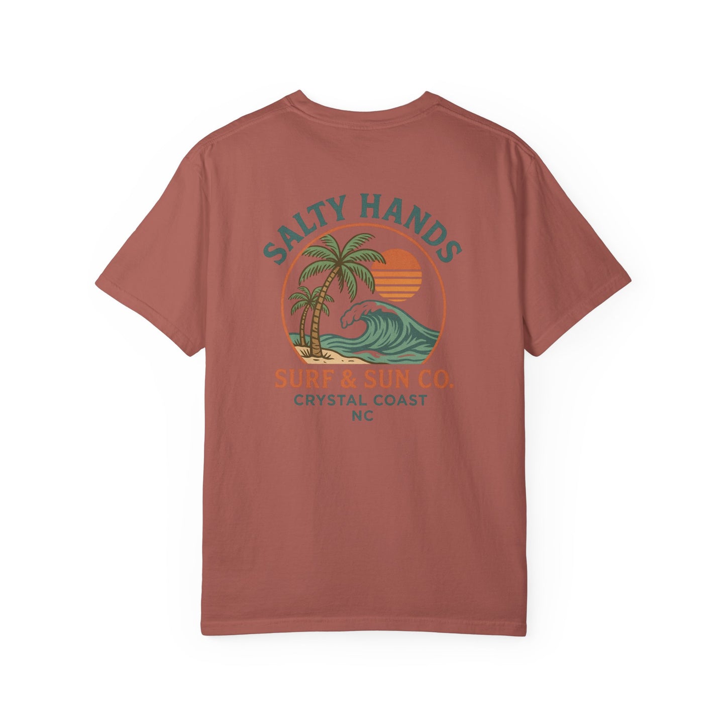 Salty Hands Surf & Sun T-Shirt — Crystal Coast Graphic Tee