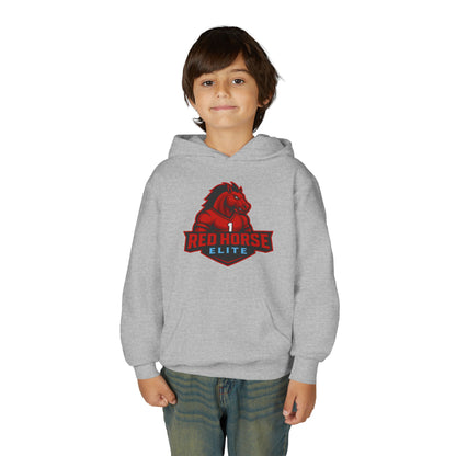 Youth Hoodie — Red Horse Elite Sports Logo Sweatshirt