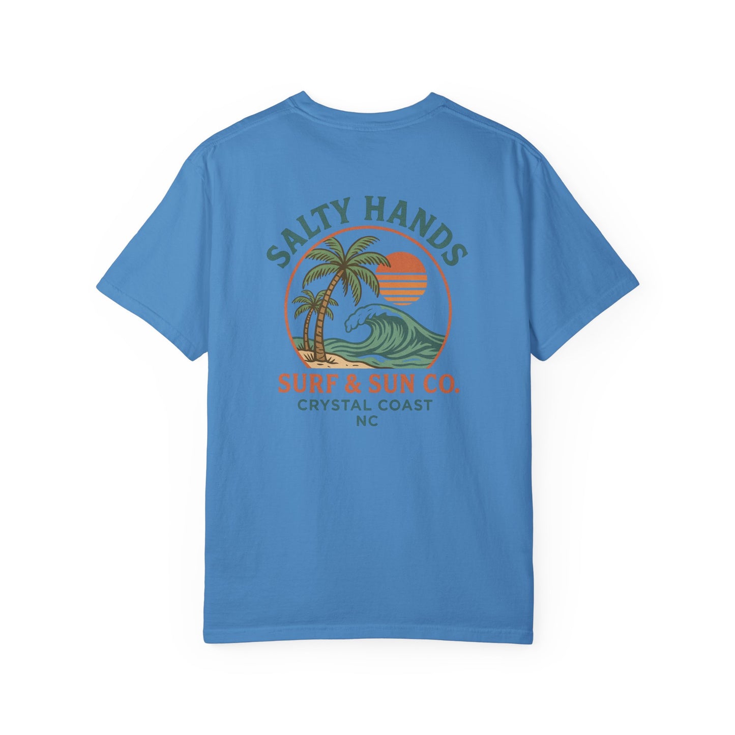 Salty Hands Surf & Sun T-Shirt — Crystal Coast Graphic Tee