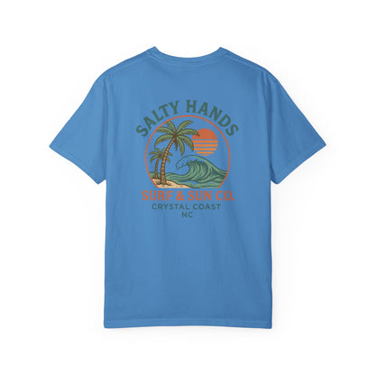 Salty Hands Surf & Sun T-Shirt — Crystal Coast Graphic Tee