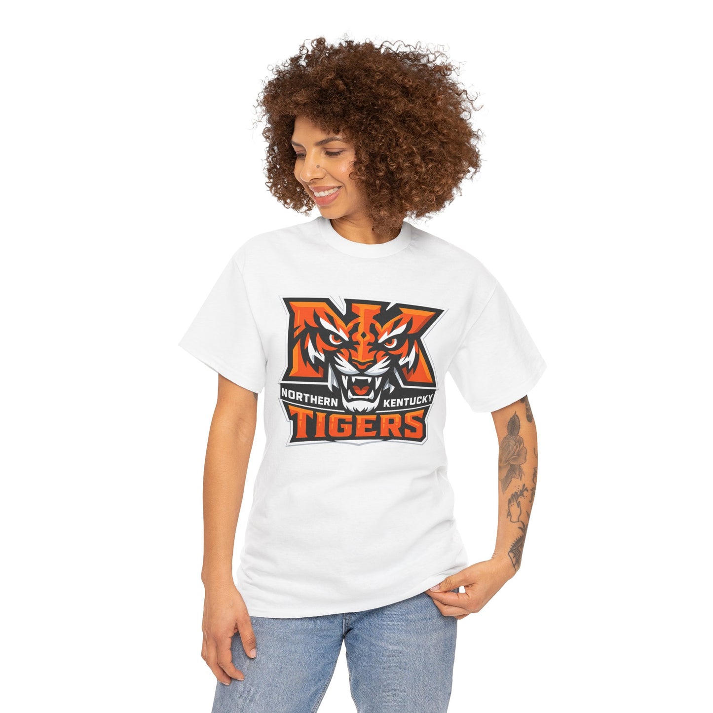 Northern Kentucky Tigers Orange Mascot Logo Tee