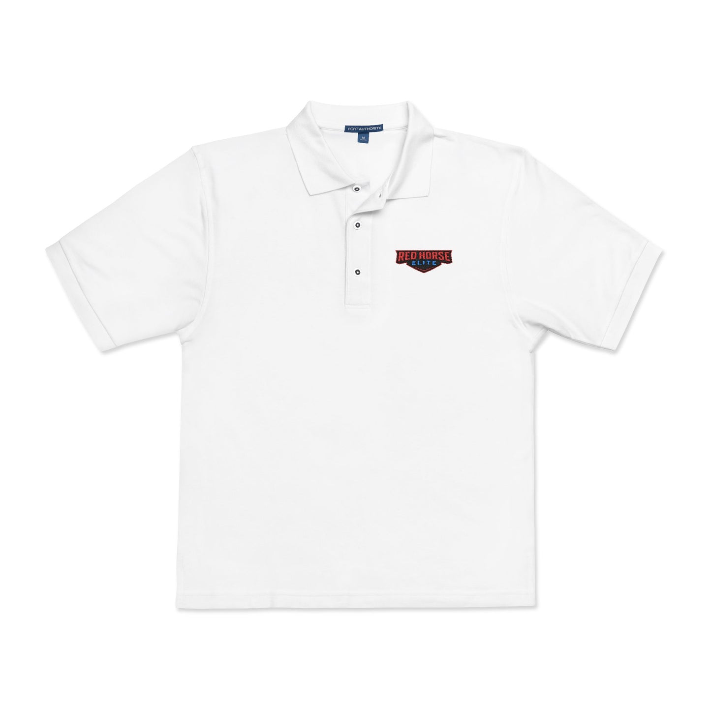 Embroidered Red Horse Elite Polo Shirt