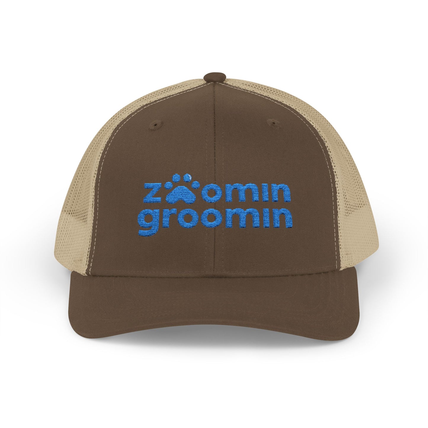Embroidered Zoomin Groomin Snapback Trucker Cap - Perfect Gift for Pet Lovers, Dog Groomers, Animal Enthusiasts, Casual Wear, Fun Accessories