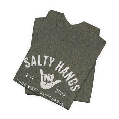 Salty Hands Tee — Good Vibes Surf T‑Shirt