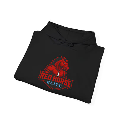 Red Horse Elite Logo Hoodie – Athletic Team Pullover