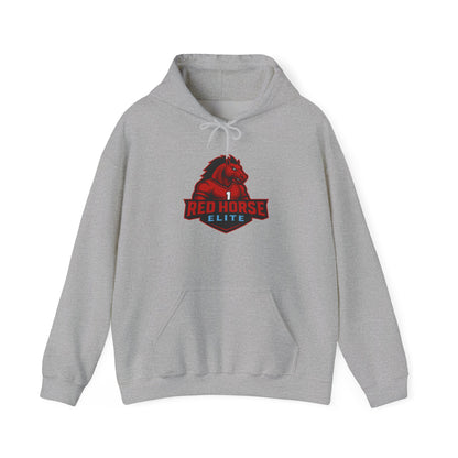 Red Horse Elite Logo Hoodie – Athletic Team Pullover