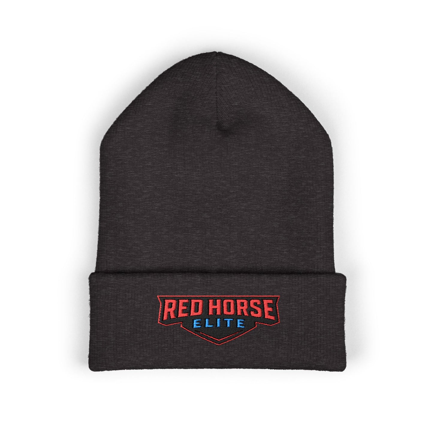 Red Horse Elite Embroidered Cuffed Beanie