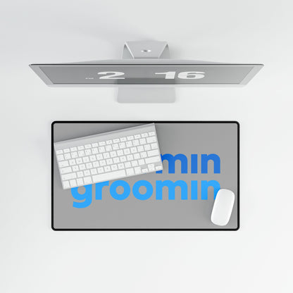 Zoomin Groomin Desk Mat - Pet Lover Decor, Functional Workspace Accessory, Gift for Dog Owners, Home Office Essentials, Stylish Mat