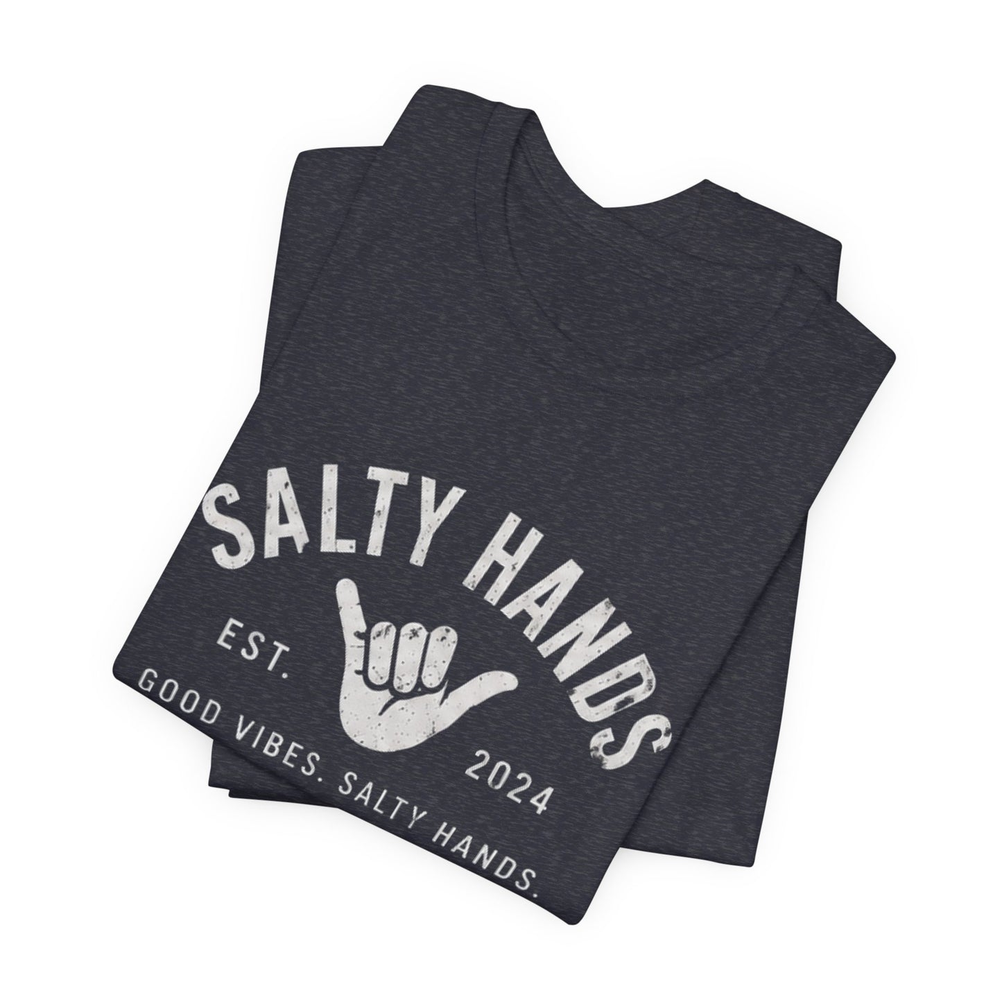 Salty Hands Tee — Good Vibes Surf T‑Shirt