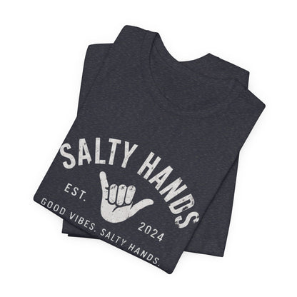 Salty Hands Tee — Good Vibes Surf T‑Shirt