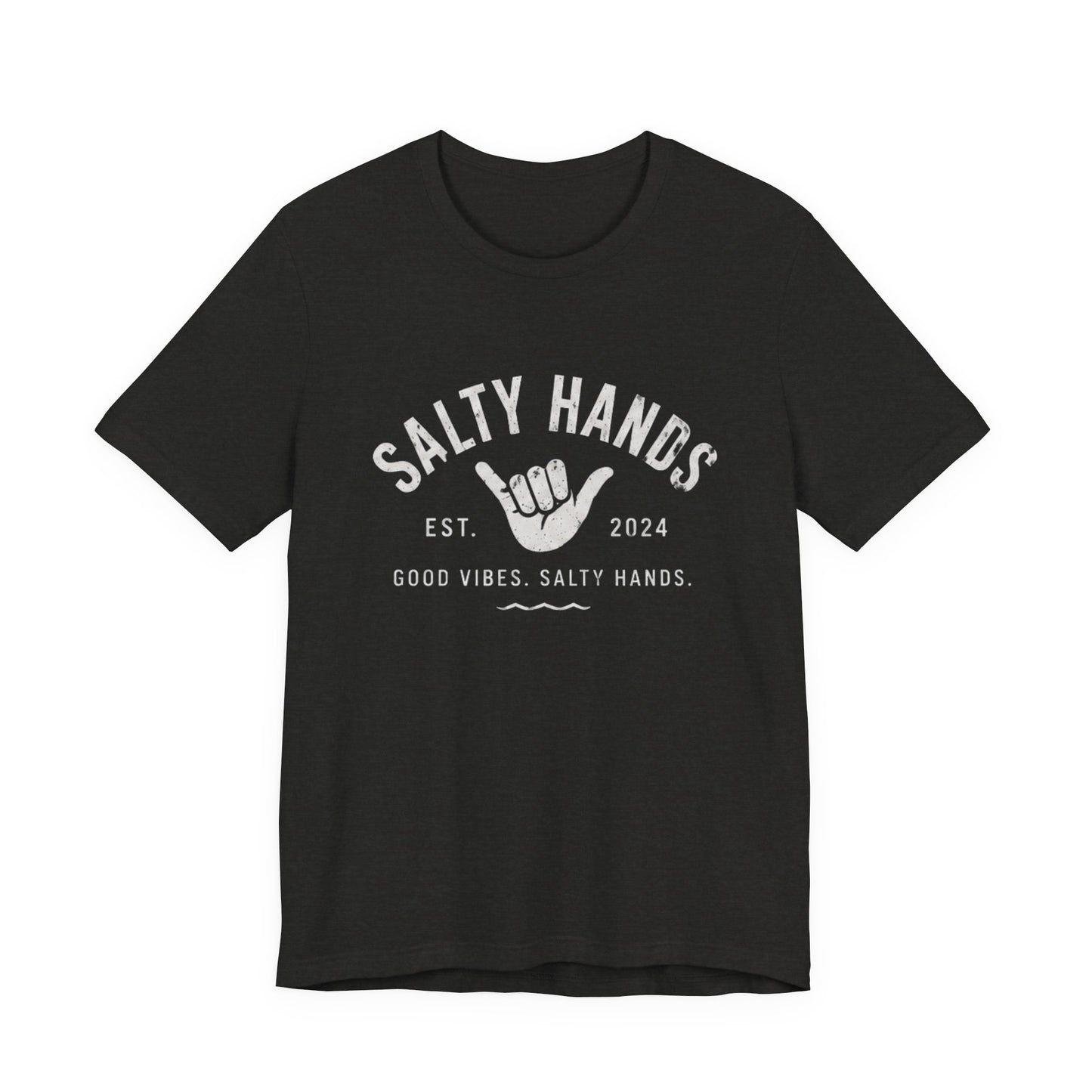 Salty Hands Tee — Good Vibes Surf T‑Shirt