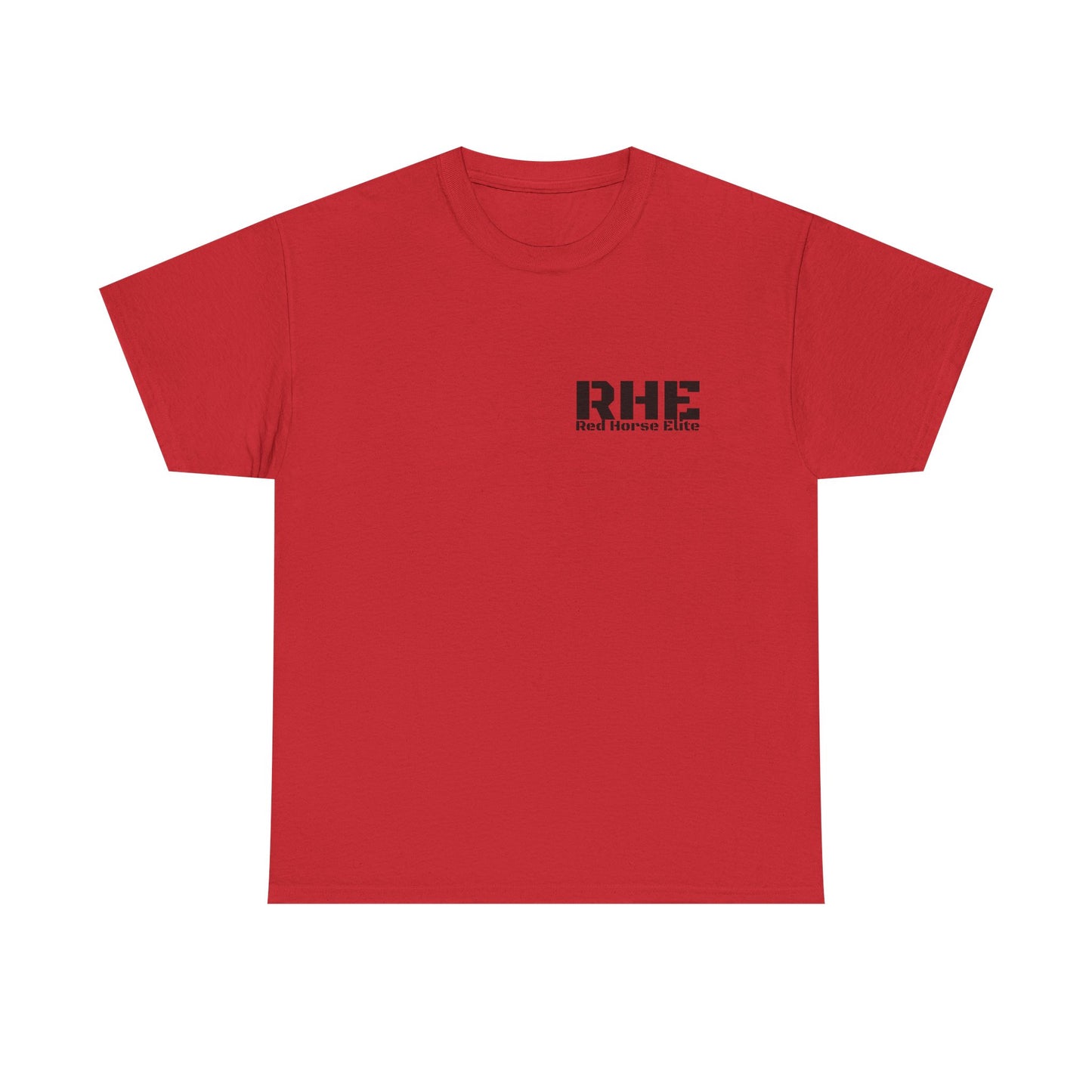 RHE Minimal Logo Tee — Small Chest Print Casual T‑Shirt