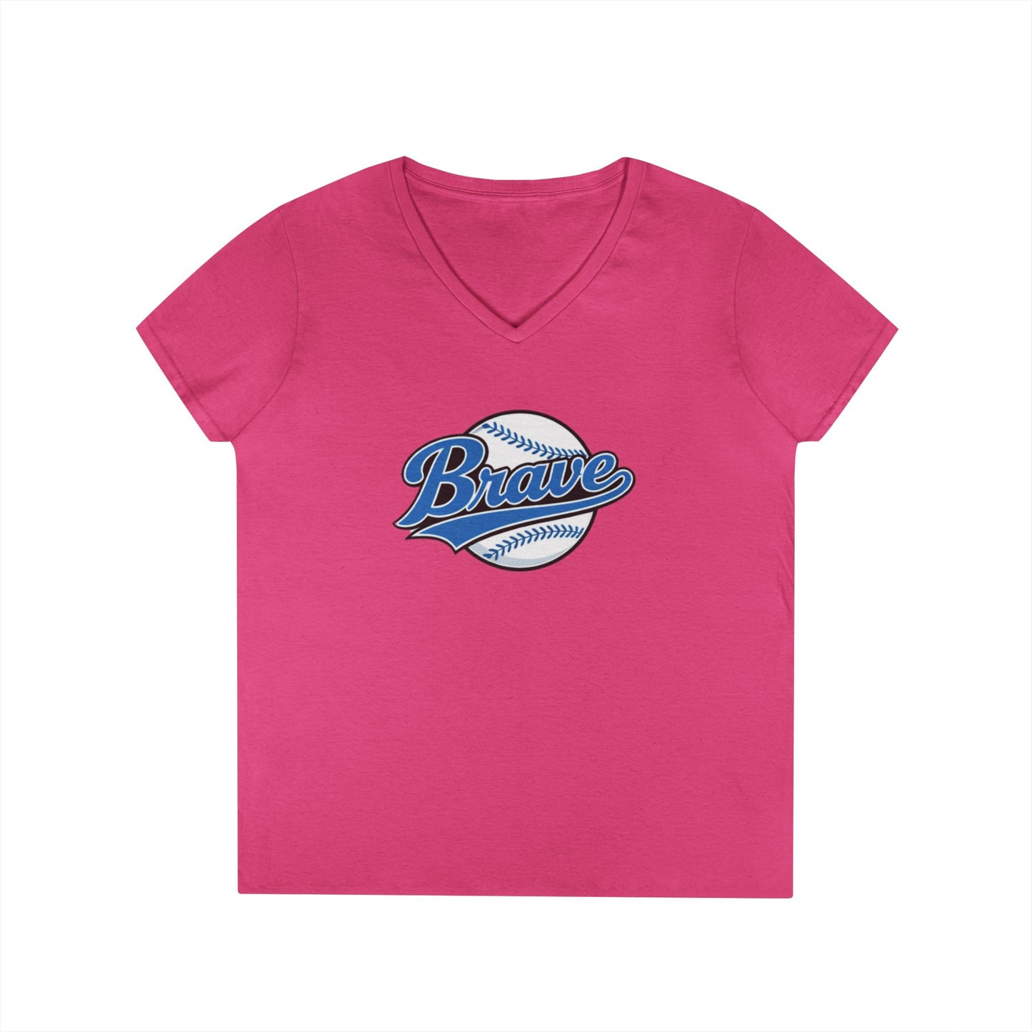 Brave Baseball V-Neck Tee
