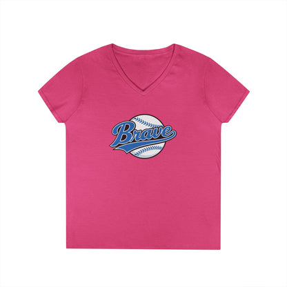 Brave Baseball V-Neck Tee