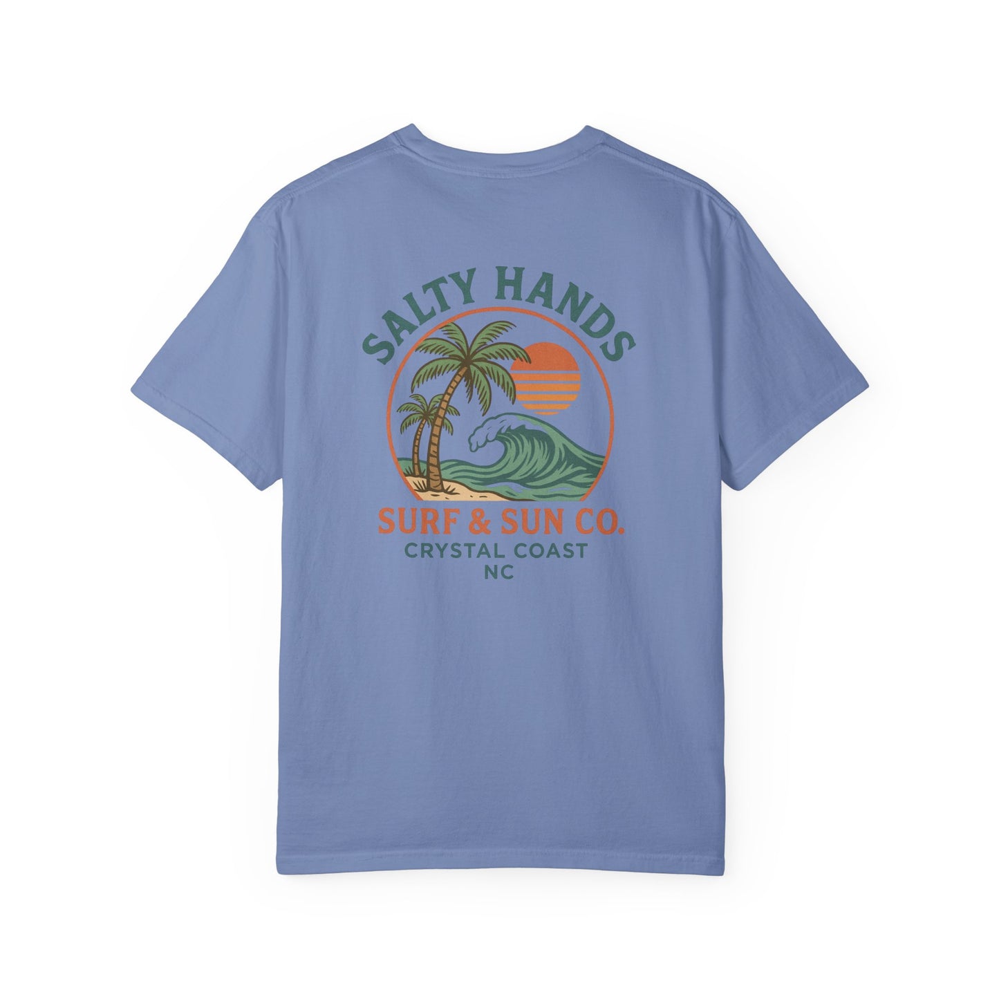Salty Hands Surf & Sun T-Shirt — Crystal Coast Graphic Tee