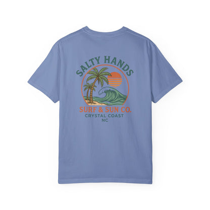 Salty Hands Surf & Sun T-Shirt — Crystal Coast Graphic Tee