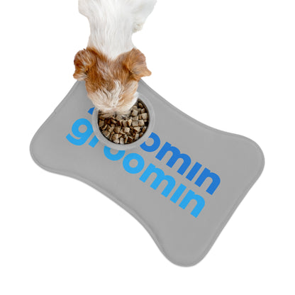Stylish Pet Feeding Mat for Mess-Free Dining, Dog Food Mat, Cat Feeding Mat, Pet Decor, Zoomin Groomin Design