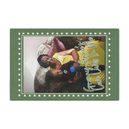 Personalized Photo Minky Blanket — "Granny Annie's Love Lives In Me" Keepsake