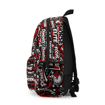 Red Horse Elite Motivational Backpack — Gym, Sports & School Bag with 'Red Horse Elite' Design