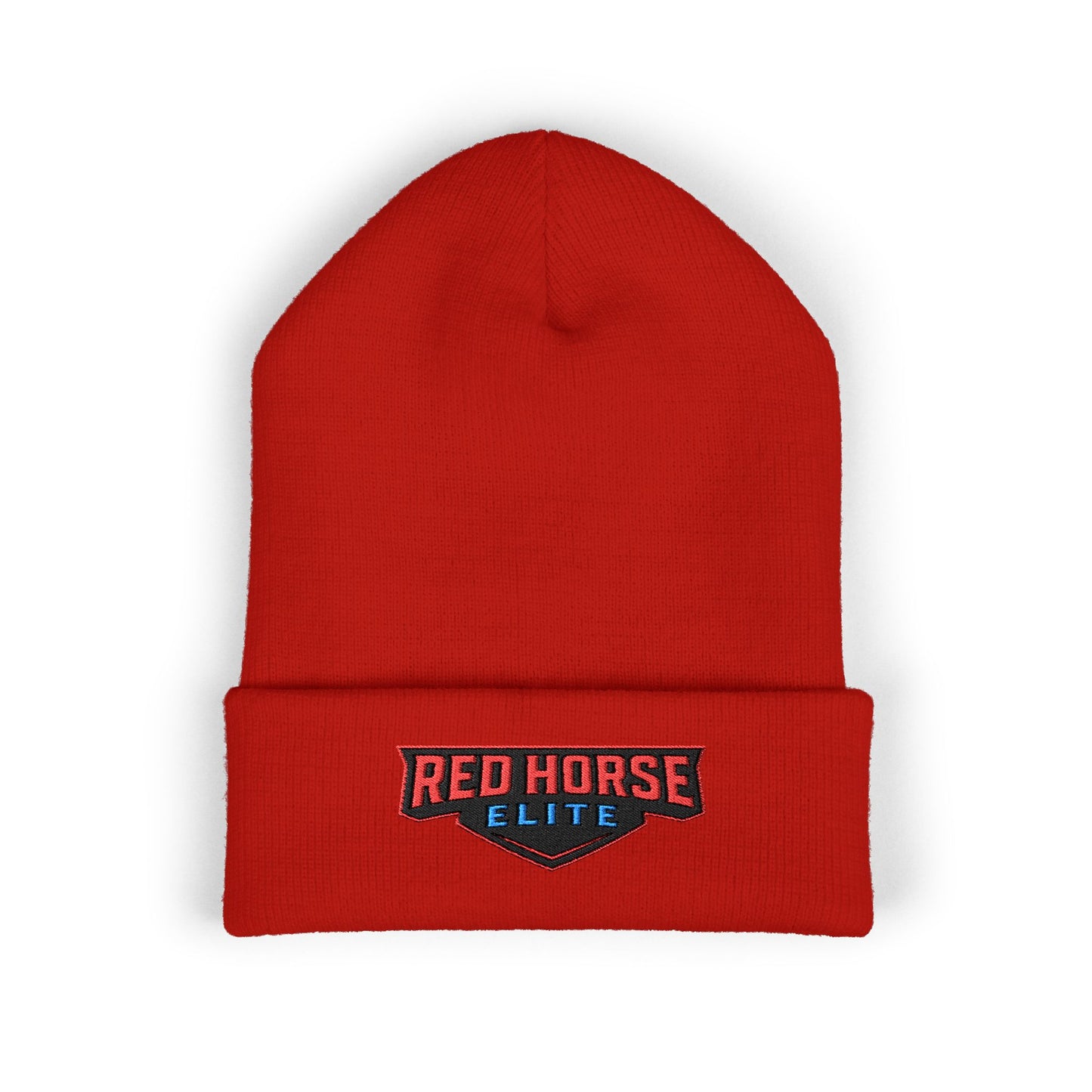 Red Horse Elite Embroidered Cuffed Beanie