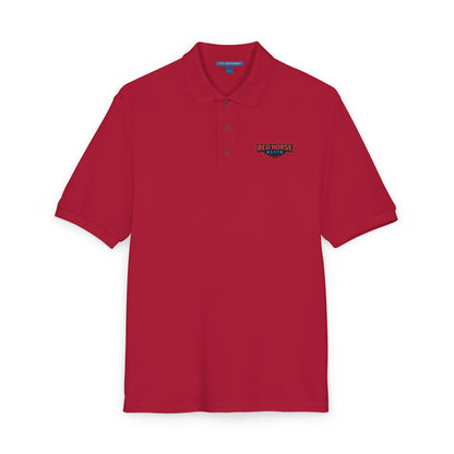 Embroidered Red Horse Elite Polo Shirt