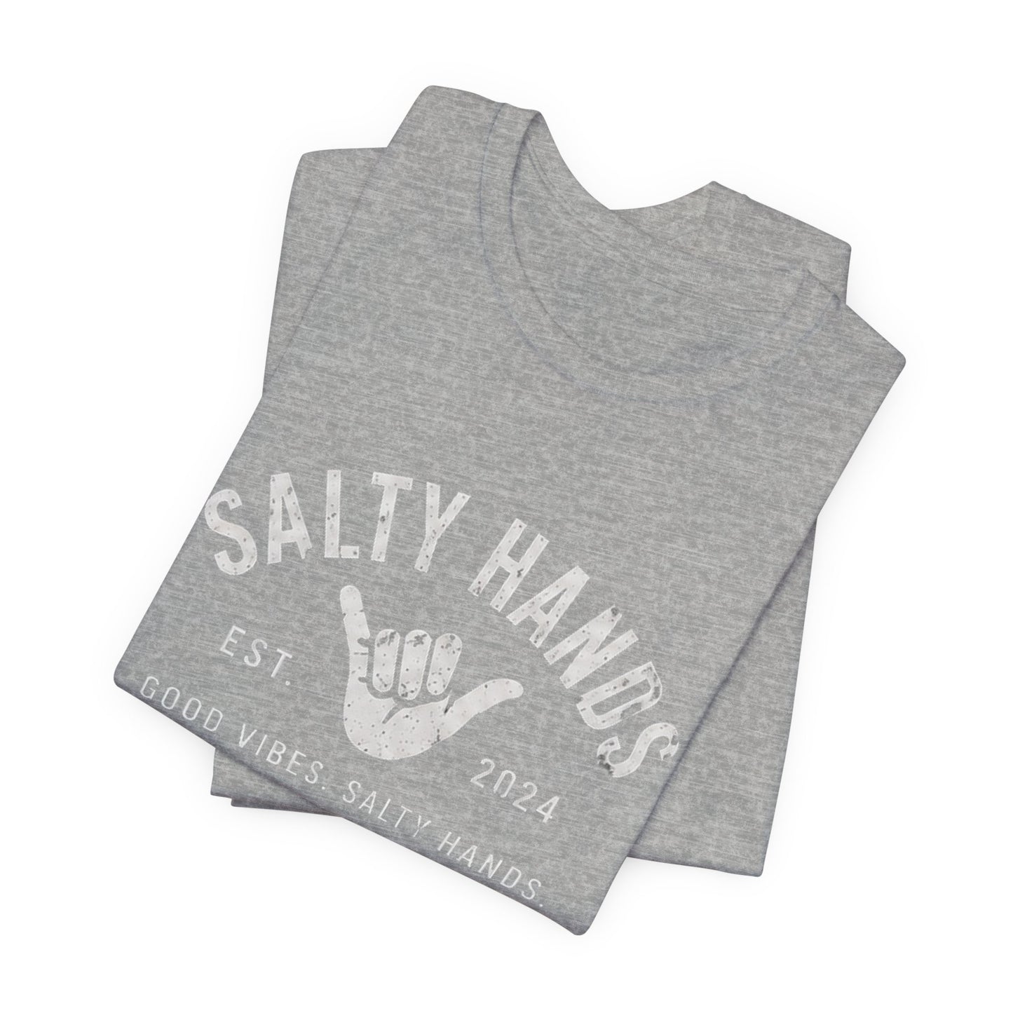 Salty Hands Tee — Good Vibes Surf T‑Shirt