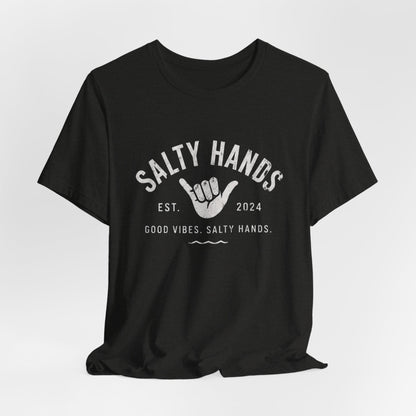 Salty Hands Tee — Good Vibes Surf T‑Shirt