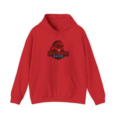 Red Horse Elite Logo Hoodie – Athletic Team Pullover