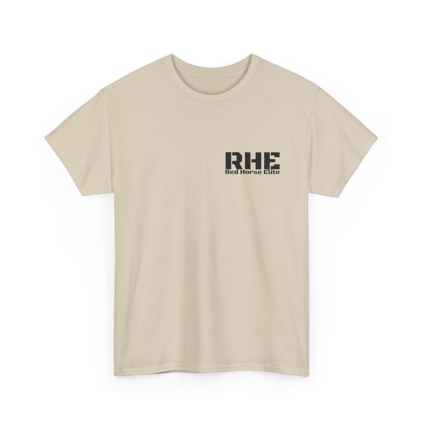 RHE Minimal Logo Tee — Small Chest Print Casual T‑Shirt