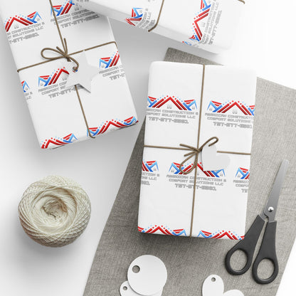 Patriotic Union Jack Accent Wrapping Paper Roll