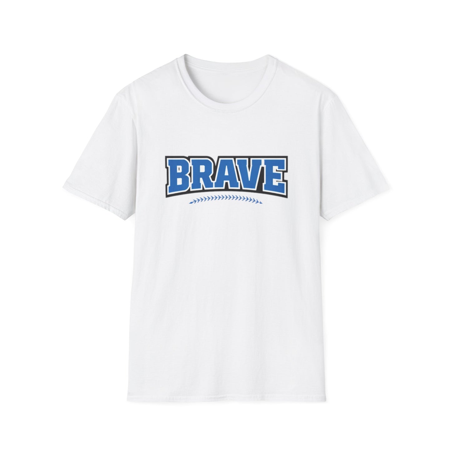 Brave Baseball Graphic T-Shirt — Bold Team Spirit Tee
