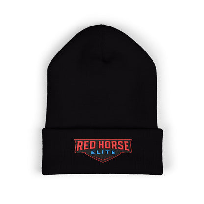Red Horse Elite Embroidered Cuffed Beanie
