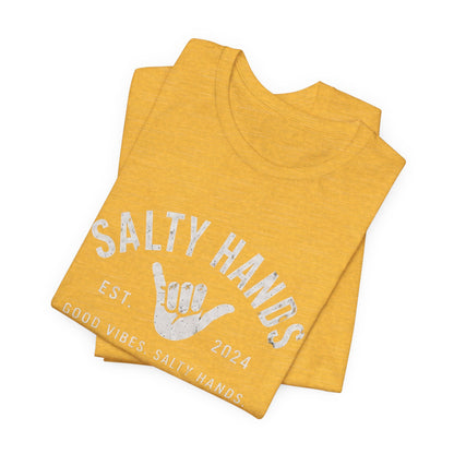Salty Hands Tee — Good Vibes Surf T‑Shirt