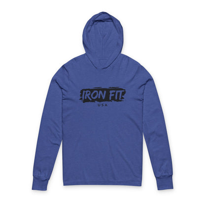Iron Fit Hooded Long Sleeve Tee – Light Feel. Bold Energy.