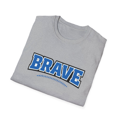 Brave Baseball Graphic T-Shirt — Bold Team Spirit Tee