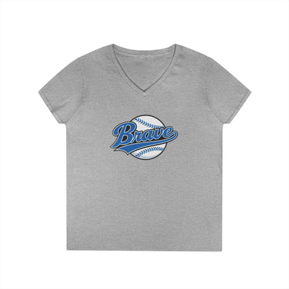 Brave Baseball V-Neck Tee