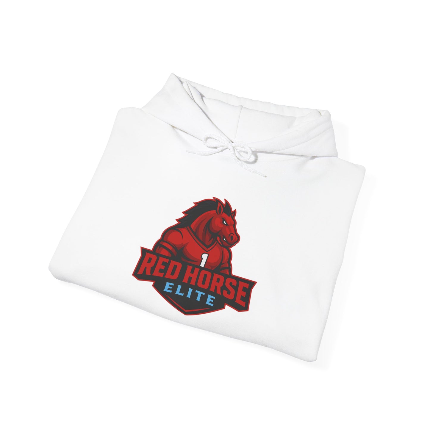 Red Horse Elite Logo Hoodie – Athletic Team Pullover