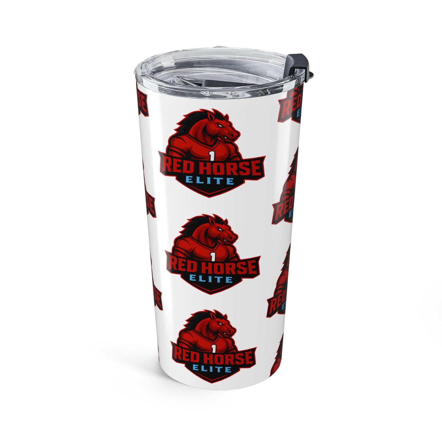 Red Horse Elite 20oz Tumbler – Insulated Travel Cup with Bold Red Stallion Logo