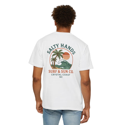 Salty Hands Surf & Sun T-Shirt — Crystal Coast Graphic Tee
